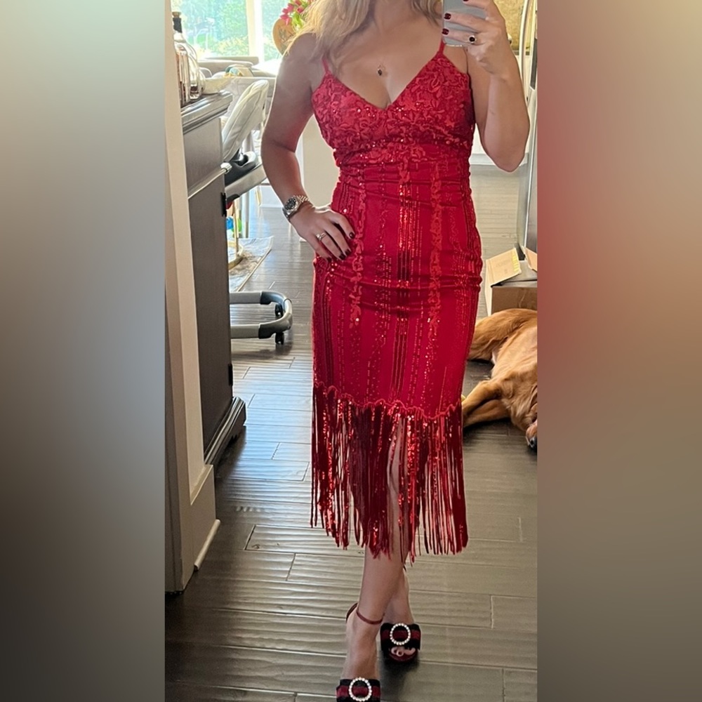 Red dress size xs-s